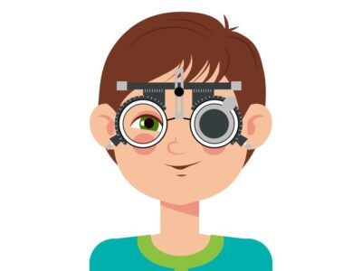 children-vision-checkup-in-ophthalmological-clinic-optometrist-checking-kid-eyesight-with-spectacles-medical-equipment-glasses-lens-selection-boy-flat-cartoon-character-vector